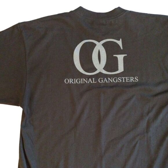 Y2K SHAKA Wear Black OG Original Gangsters Hip Hop Print Tee Men's 2XL - Picture 8 of 10